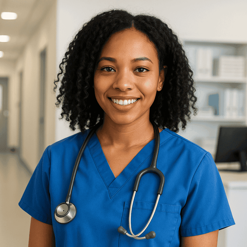 Nursing student using NCLEX TestBank